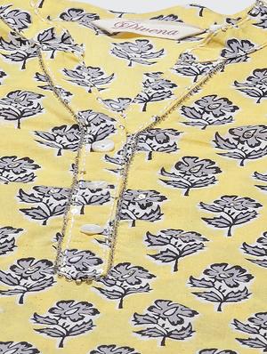 floral straight kurta - 17886000 - Standard Image - 4