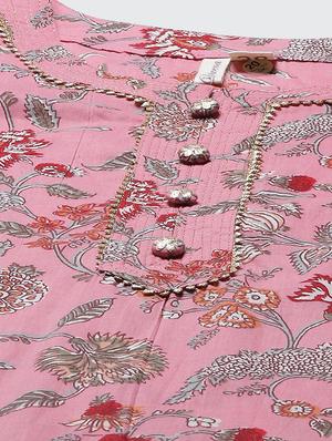 floral straight kurta - 17886006 - Standard Image - 4