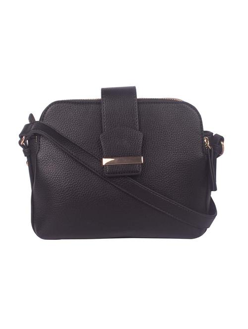 black leatherette (pu) regular handbag - 17886068 - Standard Image - 1