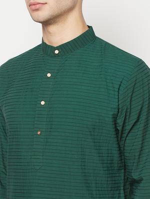 green striped long kurta - 17887234 - Standard Image - 4