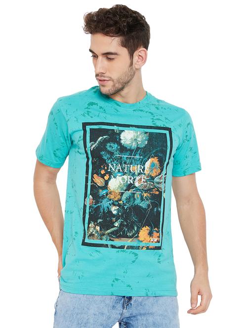 green printed t-shirt - 17887370 - Very Small Image - 1