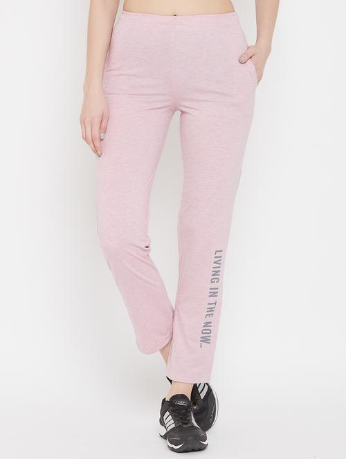 mid rise printed track pant - 17887681 - Standard Image - 1