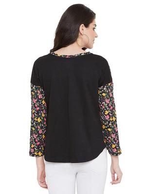 round neck floral top - 17887895 - Standard Image - 3