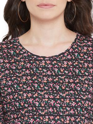 round neck floral top - 17887896 - Standard Image - 5