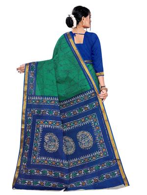 abstract printed saree with blouse - 17889449 - Standard Image - 2