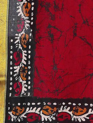 abstract printed saree with blouse - 17889450 - Standard Image - 4