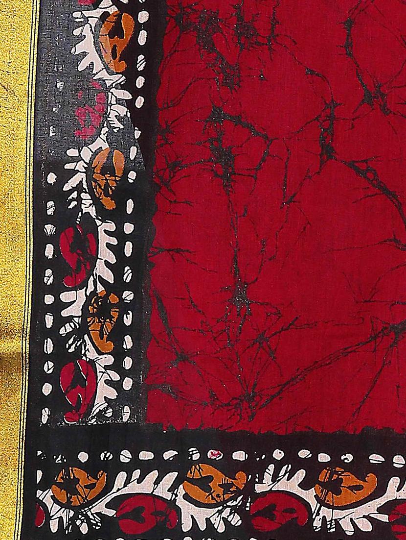abstract printed saree with blouse - 17889450 - Zoom Image - 4