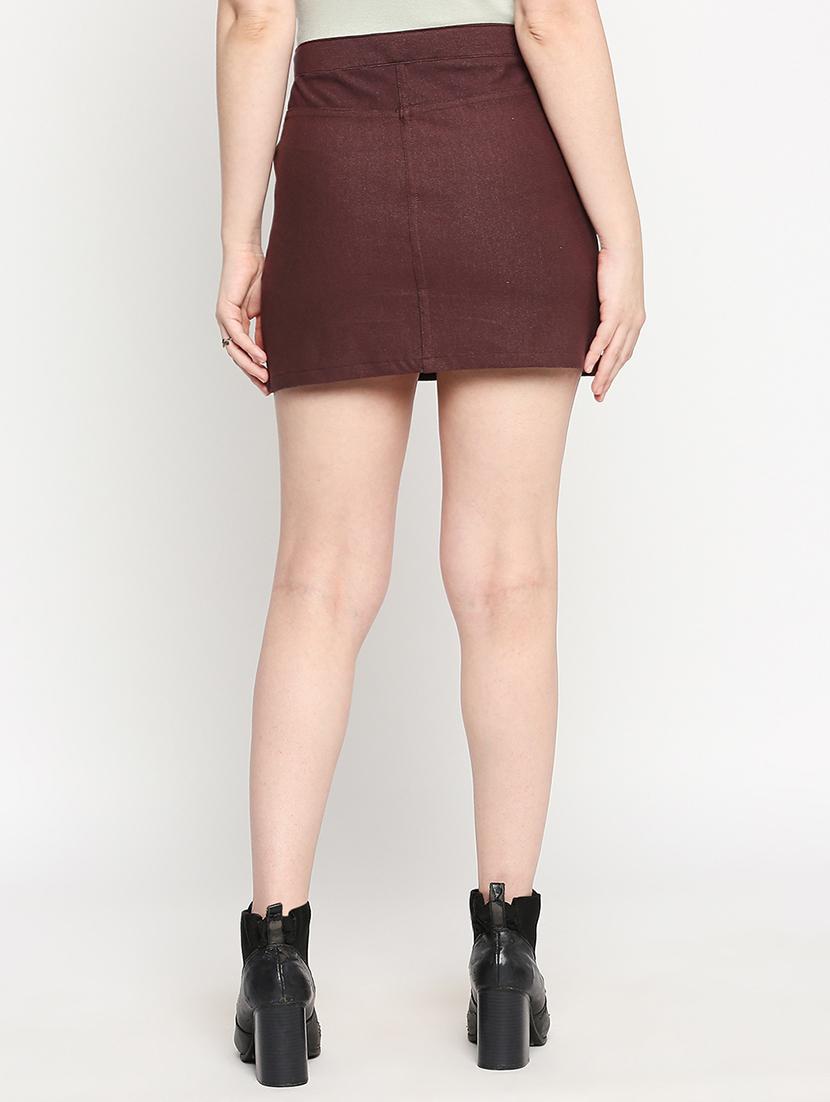 round neck solid top and skirts set - 17889663 - Zoom Image - 6