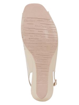 beige cut work wedge - 17889789 - Standard Image - 5
