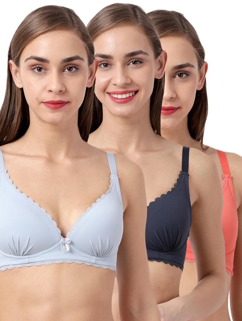 set of 3 solid plunge bra - 17890368 - Zoom Image - 1