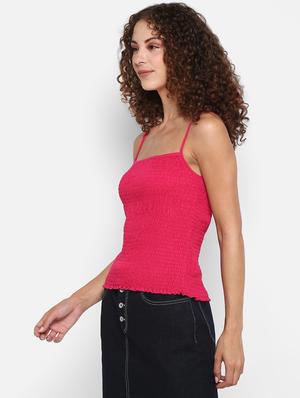 cami neck smocked top - 17892041 - Standard Image - 2