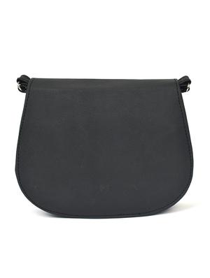black leatherette (pu) regular sling bag - 17892701 - Standard Image - 3
