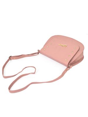 pink leatherette (pu) regular sling bag - 17892704 - Standard Image - 6