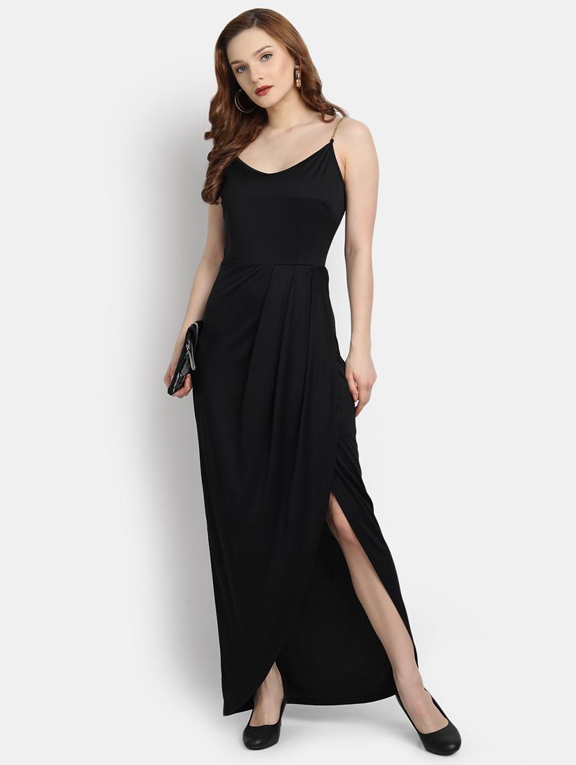 cami neck high slit gown dress - 17892964 - Zoom Image - 3