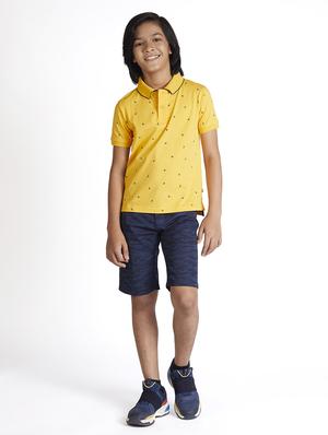 blue solid three fourth shorts - 17893363 - Standard Image - 4