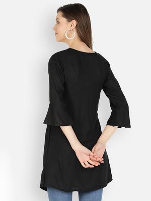 embroidered a-line kurta - 17894320 - Standard Image - 3