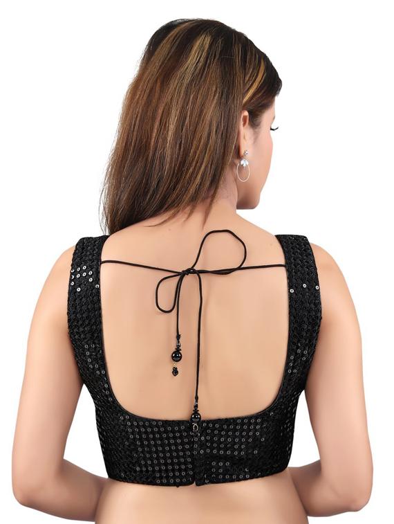 black silk embroidered blouse - 17894513 - Zoom Image - 3