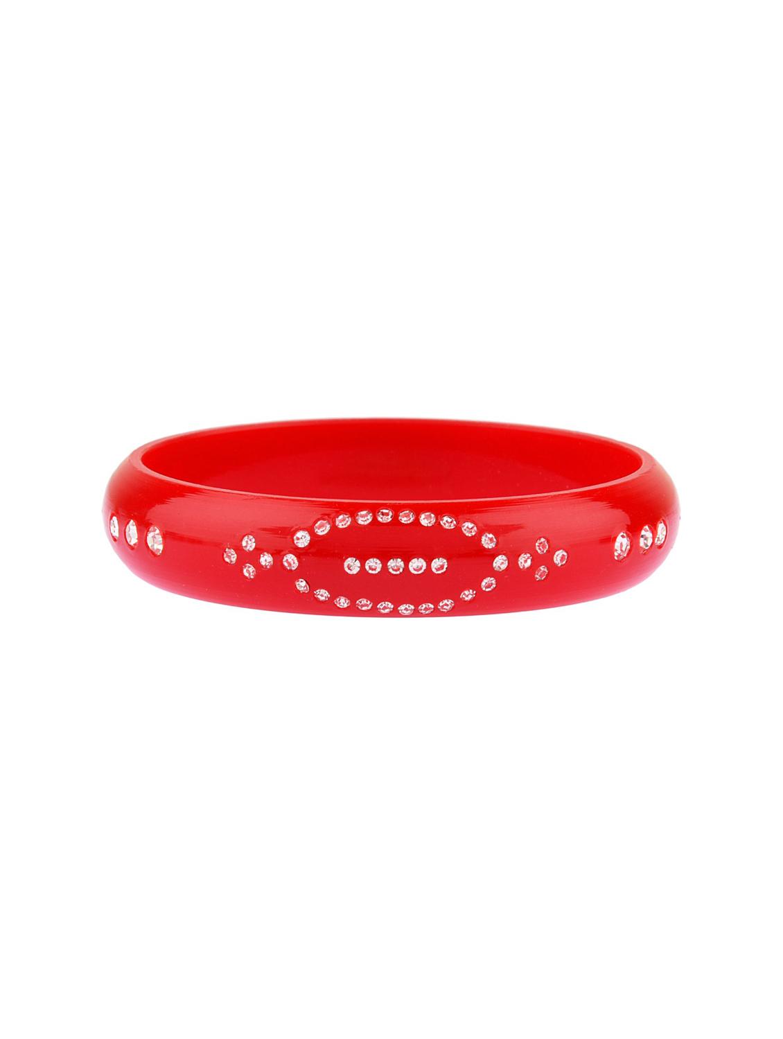 crystal studded acrylic bracelet bangles set (2pc) - 17895010 - Zoom Image - 4