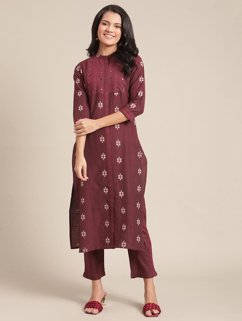 printed kurta pant set - 17895203 - Zoom Image - 1