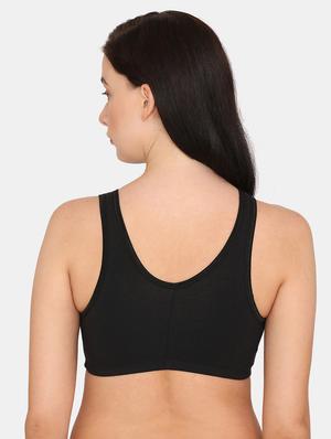 black solid regular bra - 17895231 - Standard Image - 3