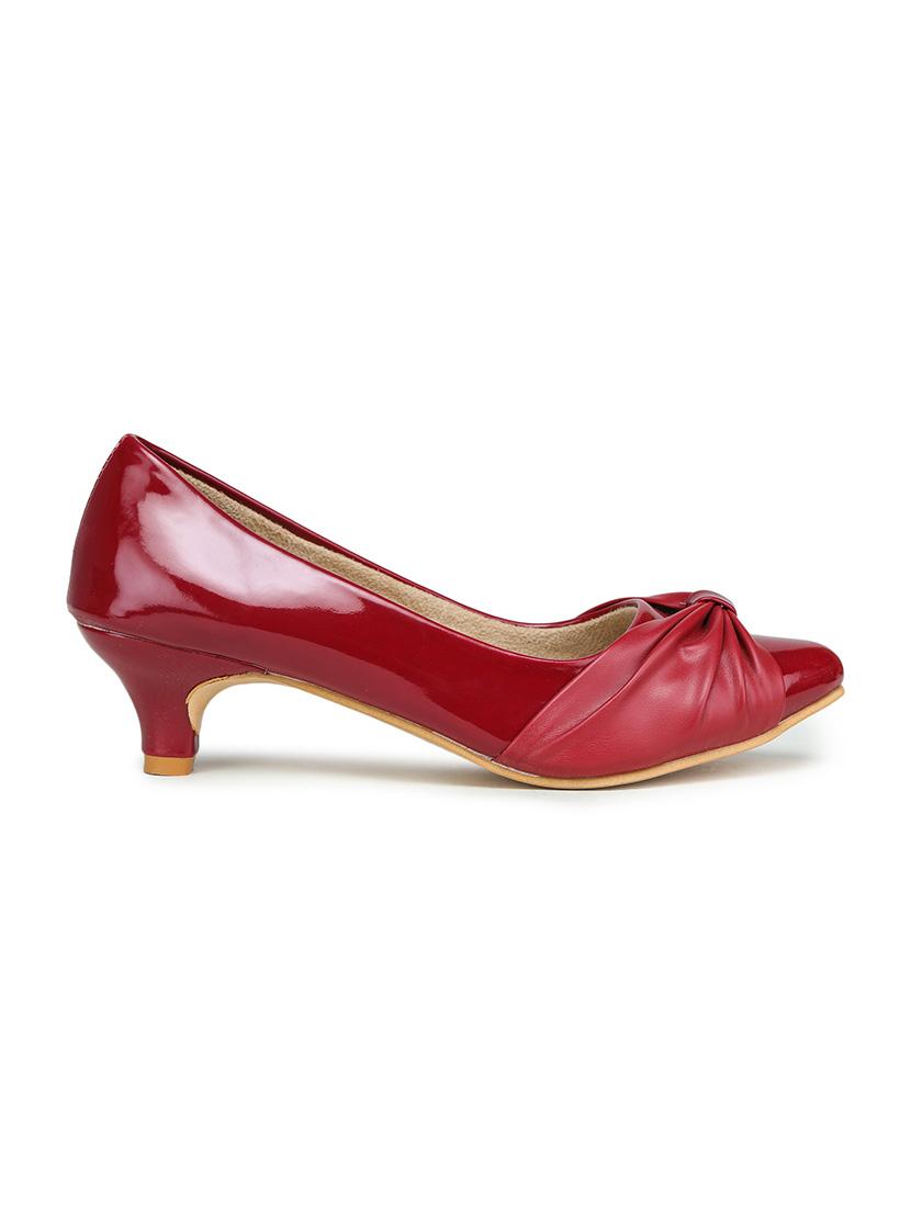red synthetic platforms pumps - 17895960 - Zoom Image - 2