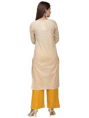 floral straight kurta - 17896294 - Standard Image - 3