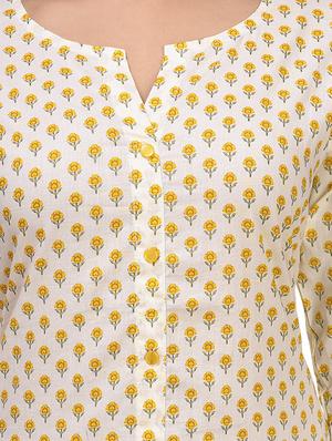 floral straight kurta - 17896294 - Standard Image - 4