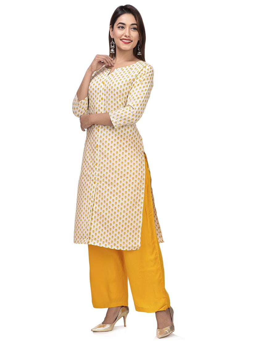 floral straight kurta - 17896294 - Zoom Image - 2