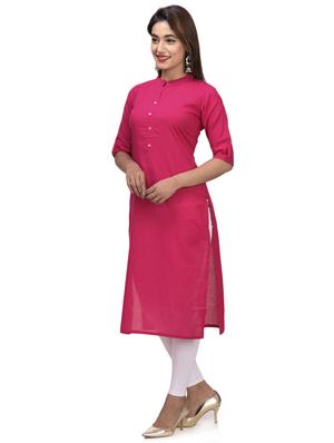 solid straight kurta - 17896295 - Standard Image - 2