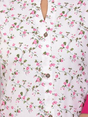 floral printed straight kurta - 17896300 - Standard Image - 4