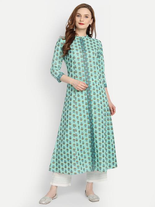floral kurta palazzo set - 17896515 - Standard Image - 1