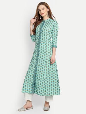 floral kurta palazzo set - 17896515 - Standard Image - 2