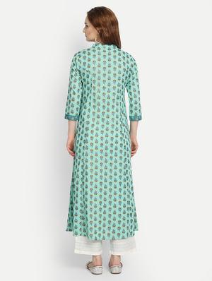 floral kurta palazzo set - 17896515 - Standard Image - 3