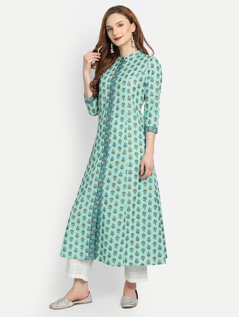 floral kurta palazzo set - 17896515 - Zoom Image - 2
