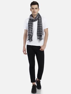 grey printed muffler - 17897359 - Standard Image - 3