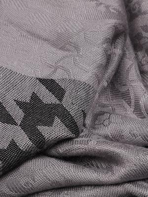 grey printed muffler - 17897359 - Standard Image - 4