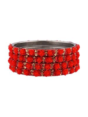 silver plated crystal bangle set - 17898017 - Standard Image - 2