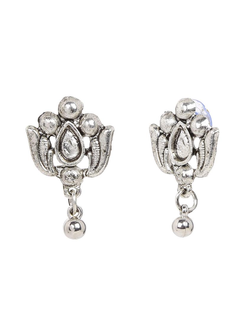 antique pendant chain necklace earrings set for women - 17898475 - Zoom Image - 3