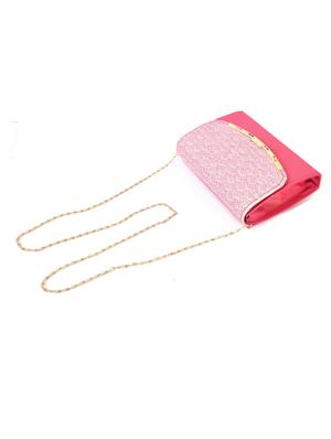 pink leatherette (pu) regular sling bag - 17900153 - Standard Image - 5