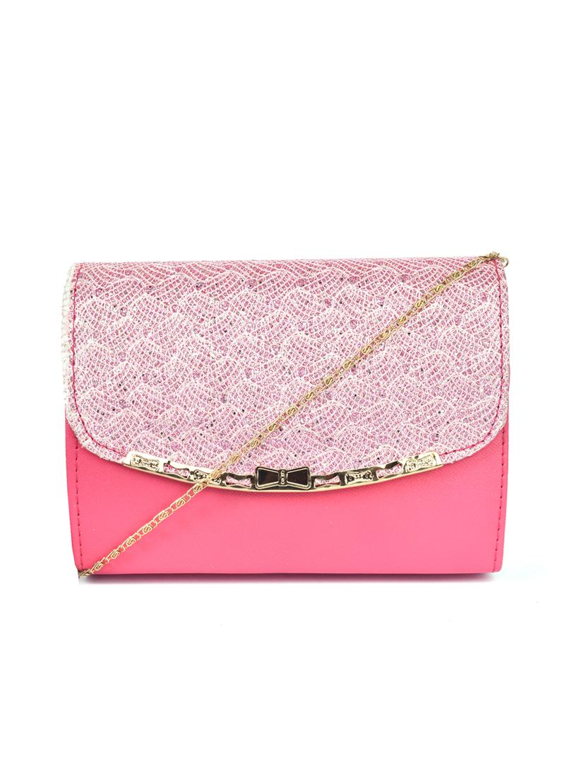 pink leatherette (pu) regular sling bag - 17900153 - Zoom Image - 1