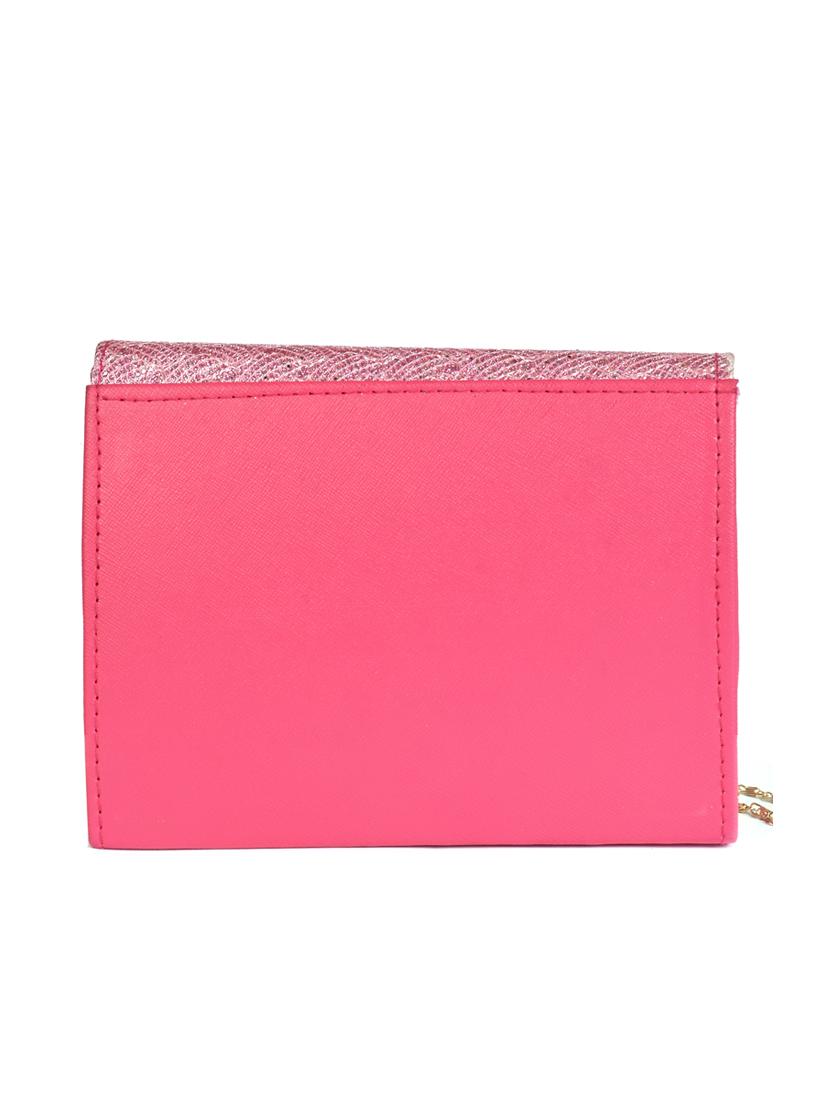 pink leatherette (pu) regular sling bag - 17900153 - Zoom Image - 2