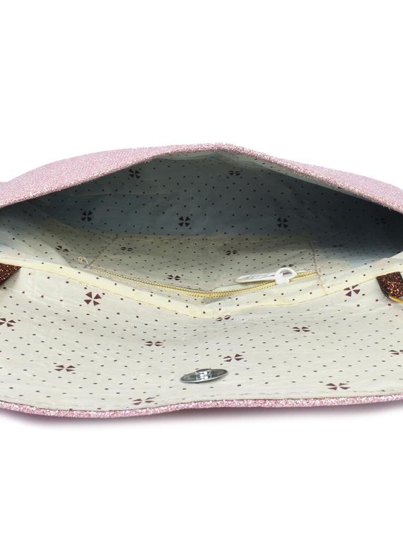pink leatherette (pu) regular sling bag - 17900159 - Zoom Image - 3