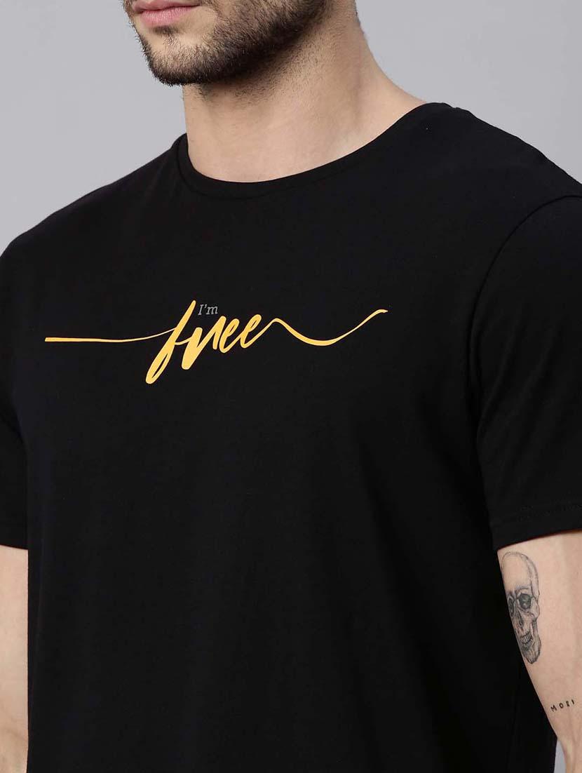 black printed t-shirt - 17901074 - Zoom Image - 5