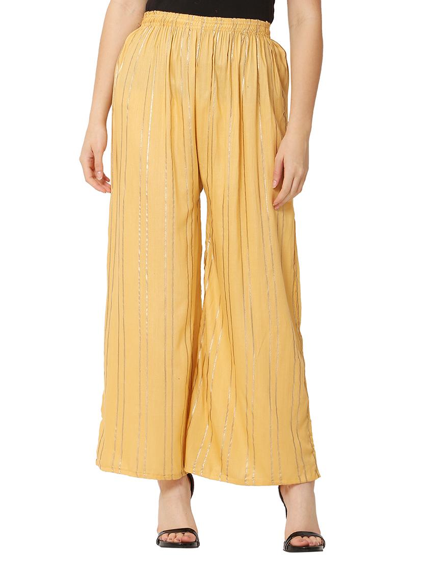 mid rise striped palazzo - 17901754 - Zoom Image - 1