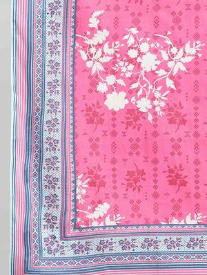 pink cotton printed dupatta - 17902078 - Standard Image - 3