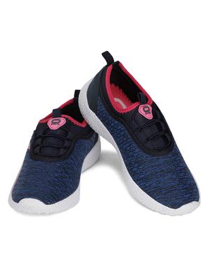 navy fabric laceup sneakers - 17902178 - Standard Image - 3