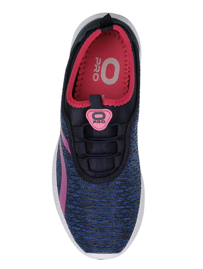 navy fabric laceup sneakers - 17902178 - Zoom Image - 4