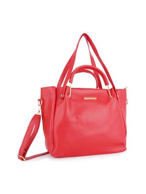 red leatherette (pu) regular handbag - 17902303 - Standard Image - 4
