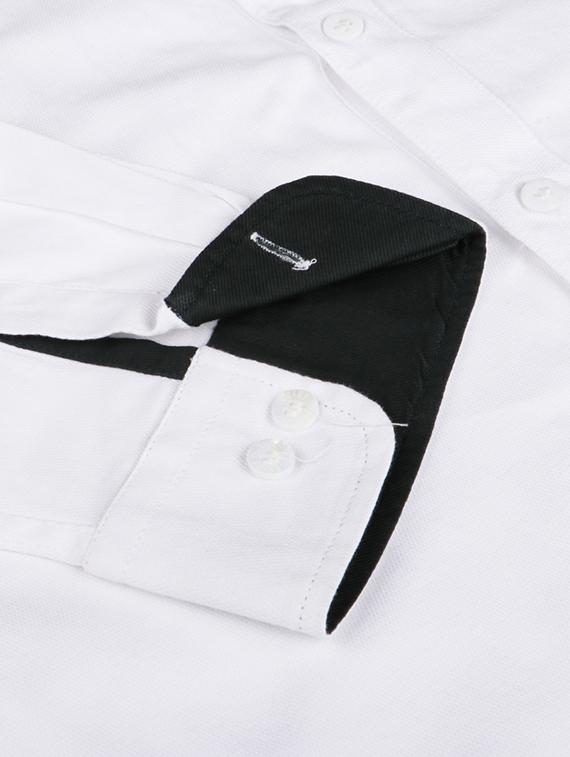 white solid casual shirt - 17904255 - Zoom Image - 5