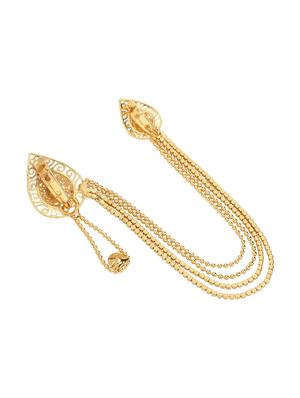 gold metal brooch - 17904641 - Standard Image - 2